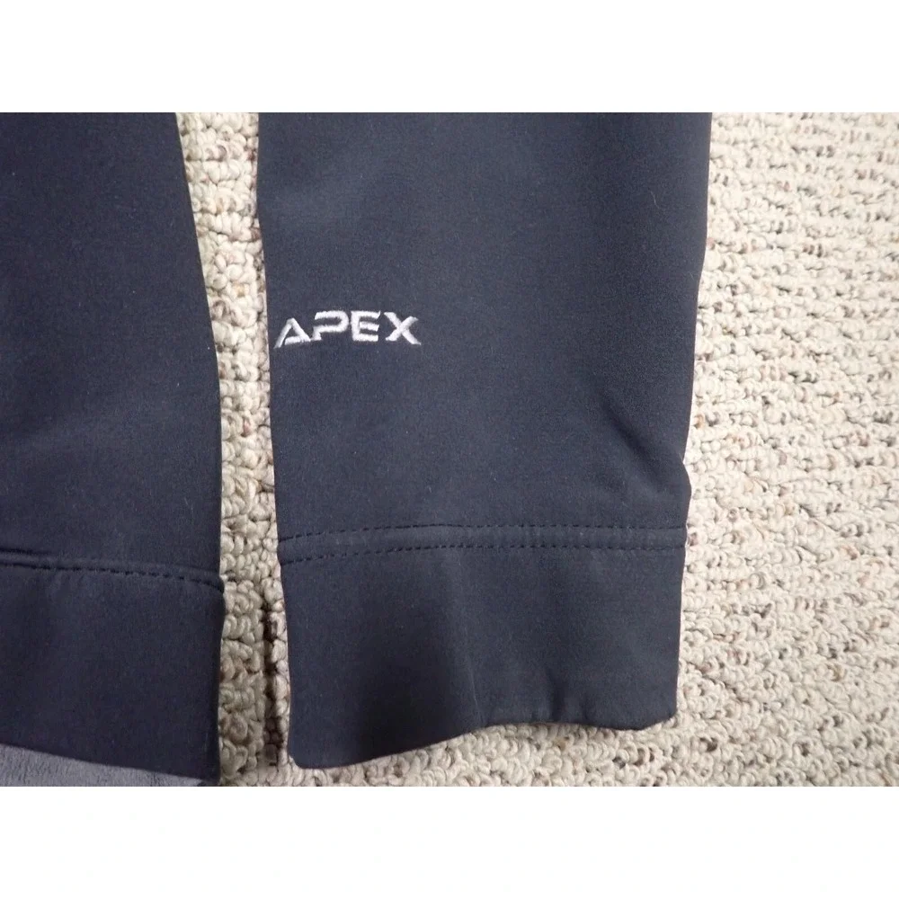 The North Face Apex Jacket Men XL Black Excellent Softshell Full Zip Windbreaker